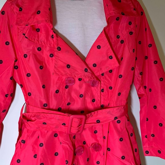 Girls TRENCH COAT belted double breasted - Picture 3 of 5